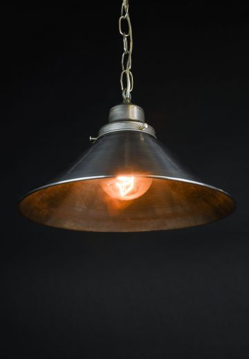 12" Nickel Reflector Pendant