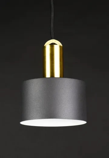 Black & Brass Contemporary Pendant