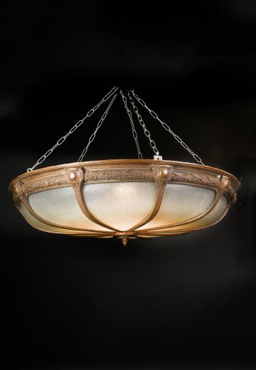 4' Bronze Federal Hanging Bowl