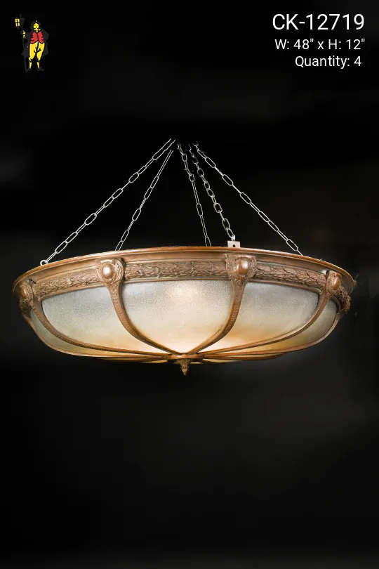 4' Bronze Federal Hanging Bowl
