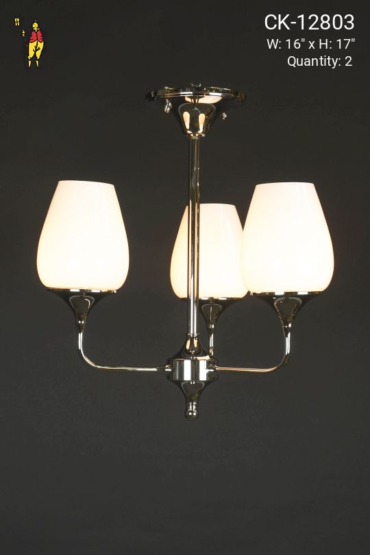 Mid Century Modern Semi Flush Mounted Hanging Fixture