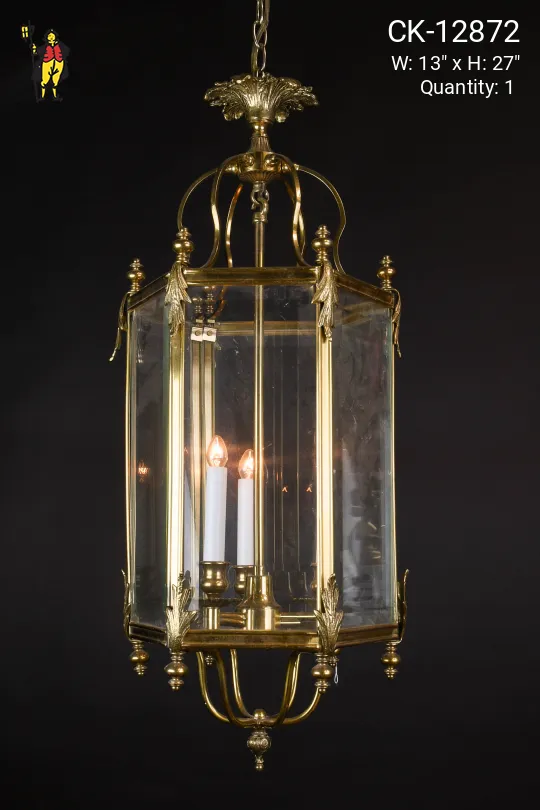 Traditional Brass Hanging Lantern