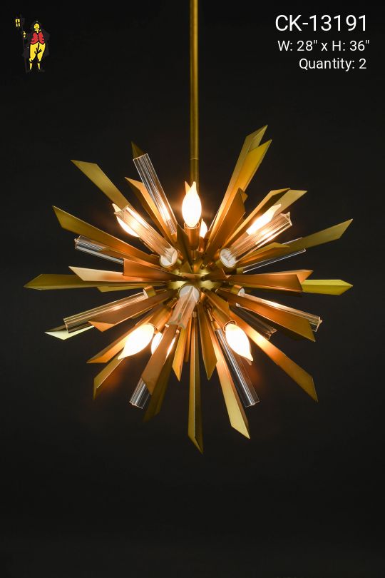 Modern Sputnik Style Hanging Pendant