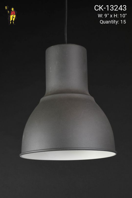 Gray Hanging Reflector Pendant