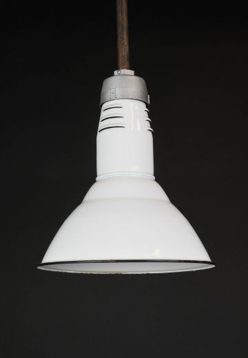 White Industrial Reflector Pendant