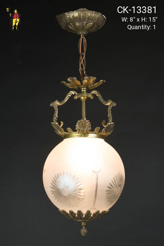 Semi-Flush Ornate Hanging Fixture