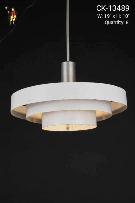 White Metal Ring Hanging Pendant