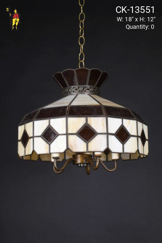 Slag Glass Hanging Fixture