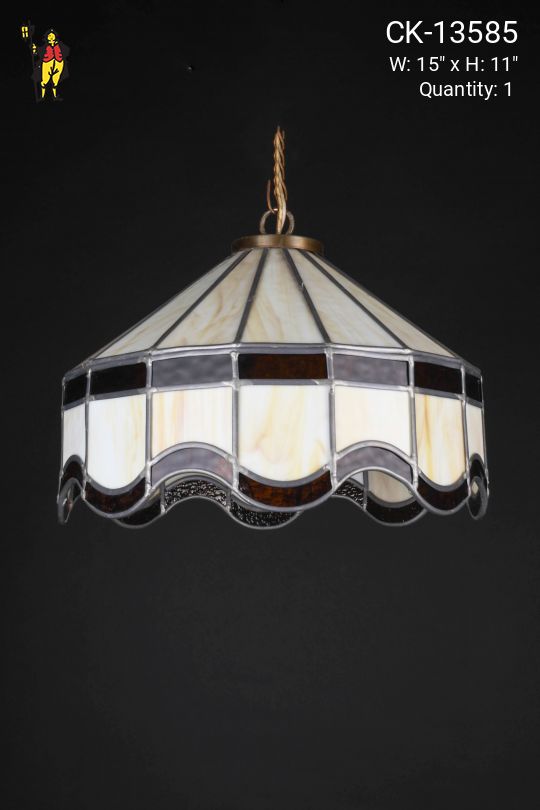 Slag Glass Hanging Pendant