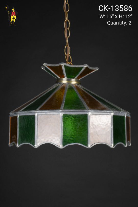 Yellow & Green Glass Hanging Fixture