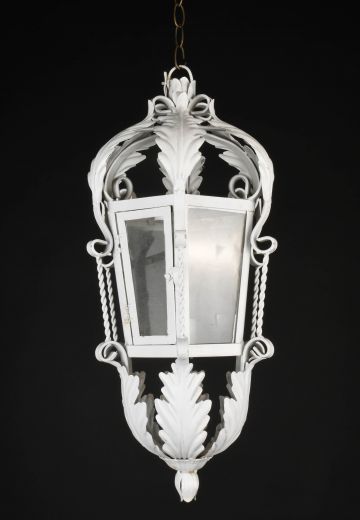 White Gothic Hanging Lantern