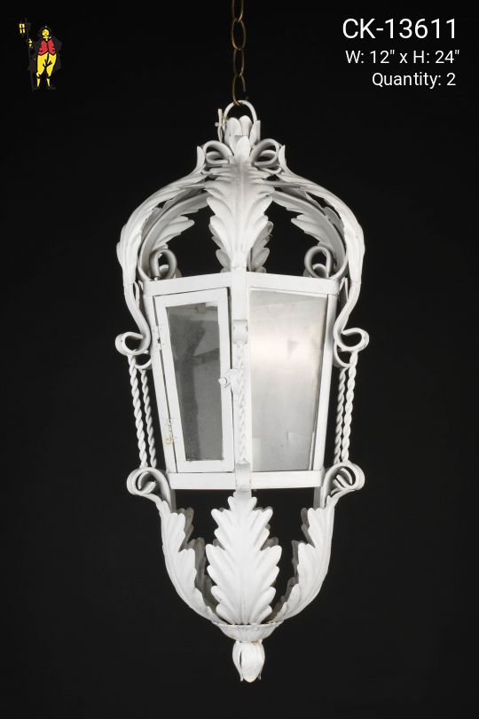 White Gothic Hanging Lantern