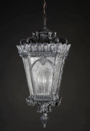 Black Distressed Gothic Hanging Lantern