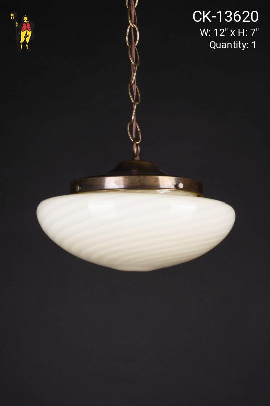 12" "Swirl" Hanging Globe