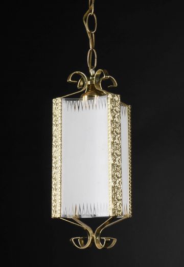 Polished Brass Hanging Lantern