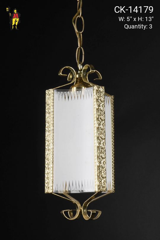 Polished Brass Hanging Lantern