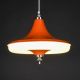Orange Mid Century Fluorescent Pendant #0