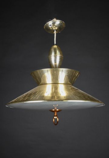 Polished Brass Pull Down Fixture