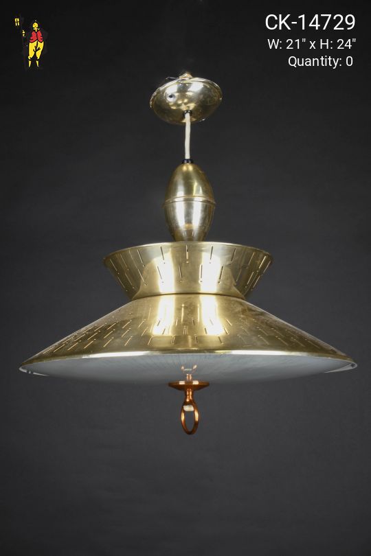 Polished Brass Pull Down Fixture