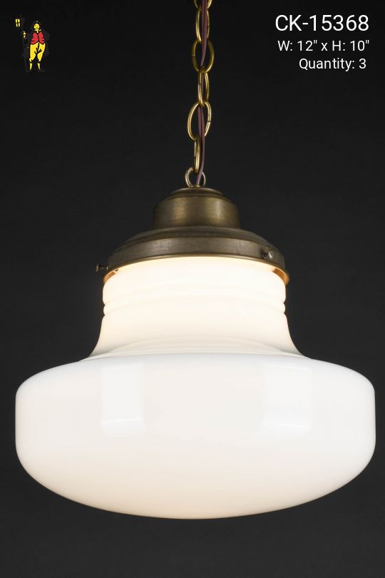 12" Hanging Glass Globe Pendant