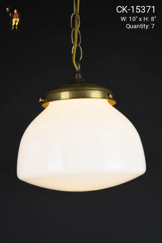 10" Hanging Glass Globe Pendant