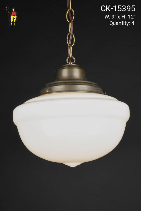 9" Hanging Glass Globe Pendant