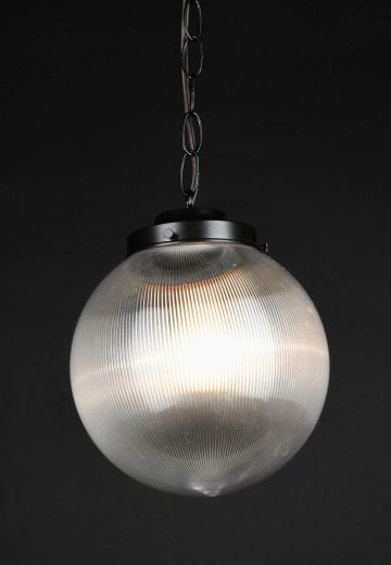 8" "Ribbed" Acrylic Hanging Globe