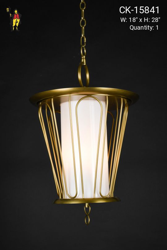 Brass & Glass Hanging Lantern