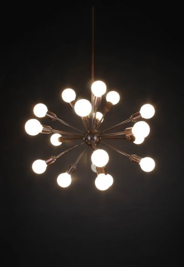 19 Light Bronze Sputnik Chandelier