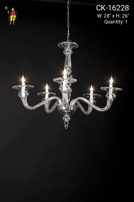Five Light Crystal Chandelier
