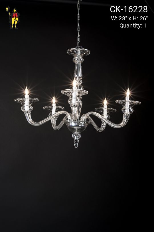 Five Light Crystal Chandelier