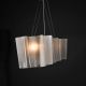 Gray Modern Glass Linear Hanging Fixture #0