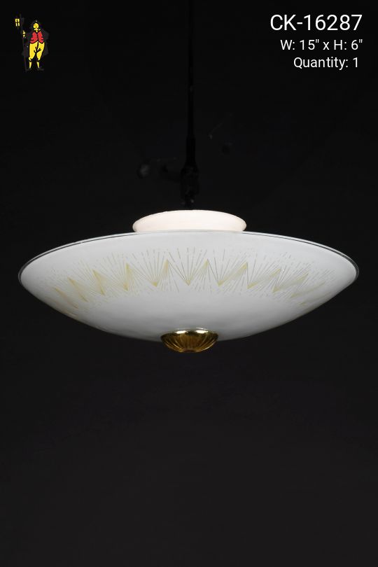 Glass Bowl Flush Mount Fixture
