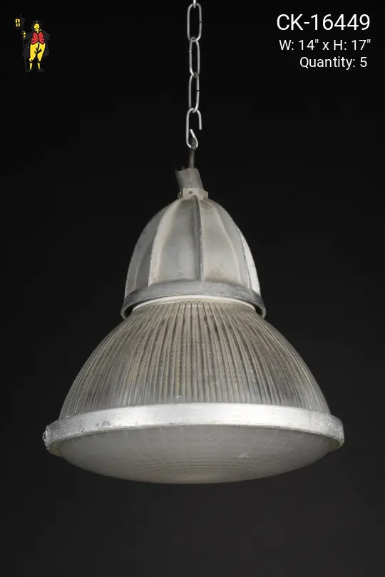Halophane Industrial Hanging Pendant