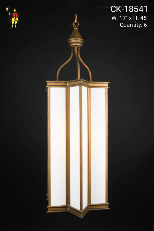 Antique Brass Star Shaped Lantern