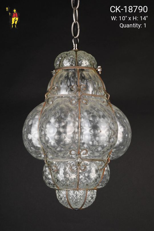 Molded Glass Hanging Pendant