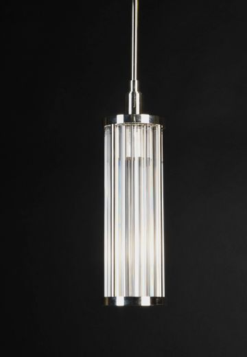 Polished Nickel Modern Hanging Pendant