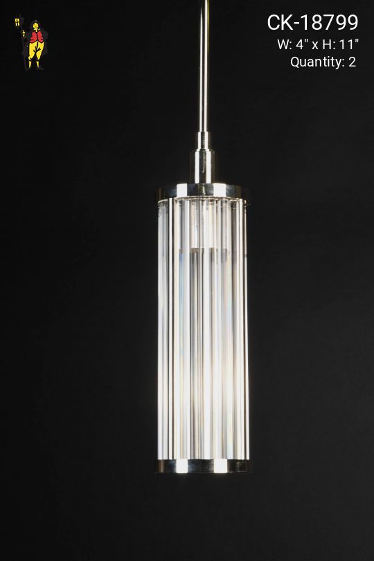 Polished Nickel Modern Hanging Pendant