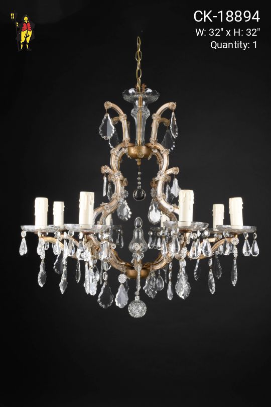 Crystal Eight Light Chandelier