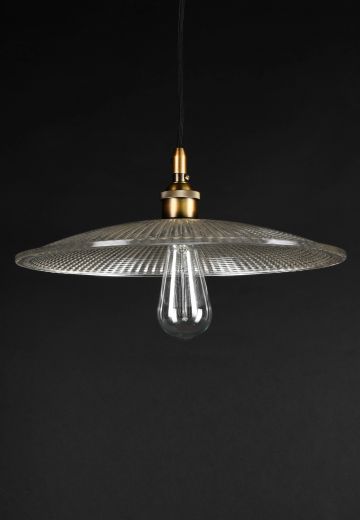 Glass Halophane Reflector Pendant