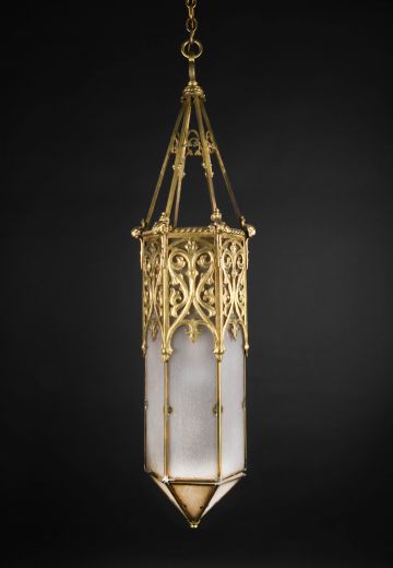 Gothic Brass Hanging Lantern