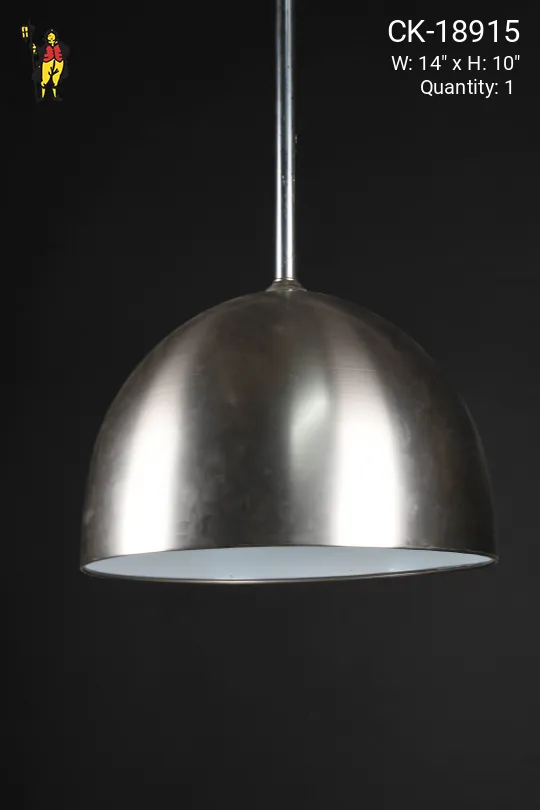 Nickel Hanging Dome Pendant