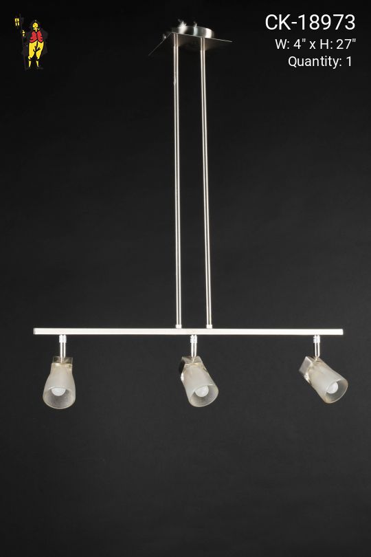 24" Three Light "Track" Style Linear Hanging Fixture