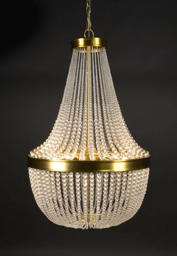 Modern Crystal Basket Chandelier