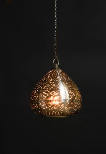 Pierced Nickel Hanging Pendant