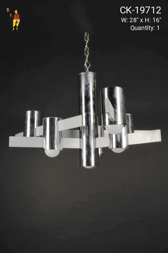 Chrome Mid Century Hanging Fixture