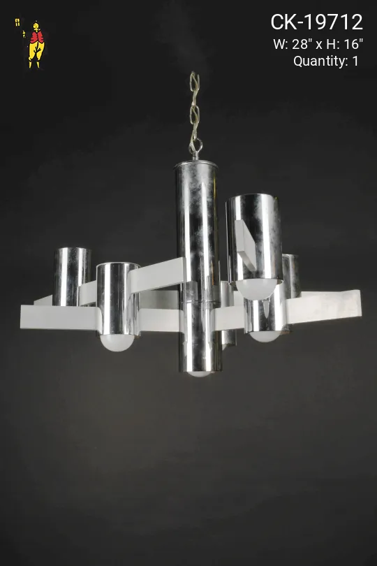 Chrome Mid Century Hanging Fixture