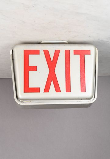 Hanging Metal Single Sided Exit Sign