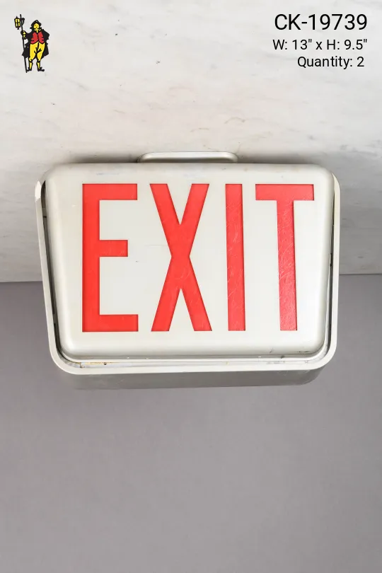 Hanging Metal Single Sided Exit Sign