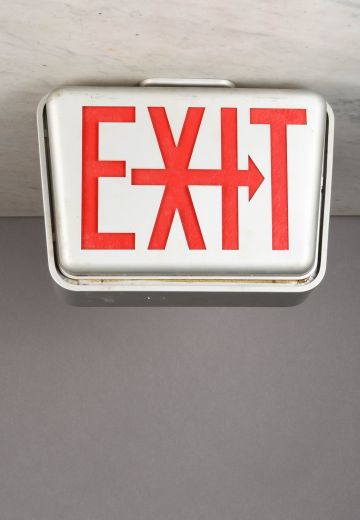 Hanging Metal Double Sided Exit Sign